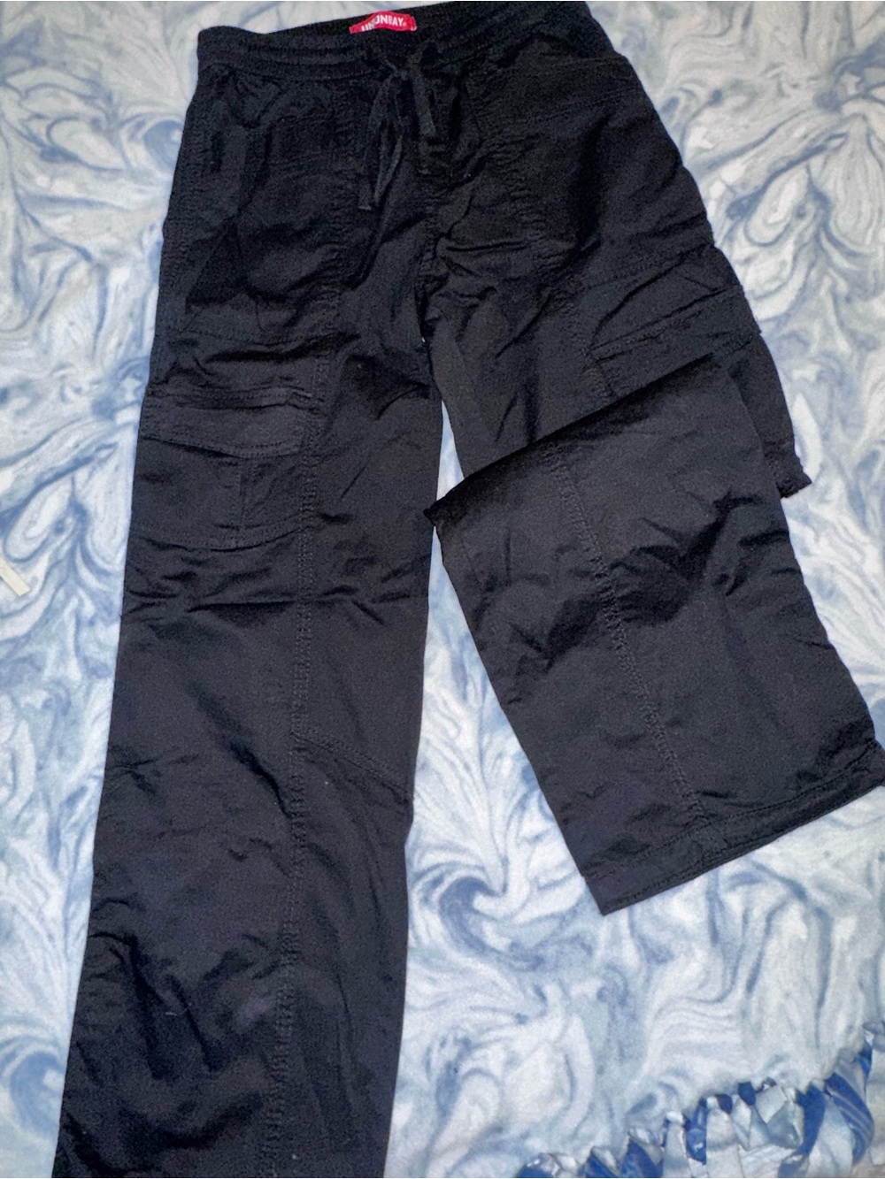 Women’s/Junior’s Black Cargo Pants - Casual Utility Style, size small